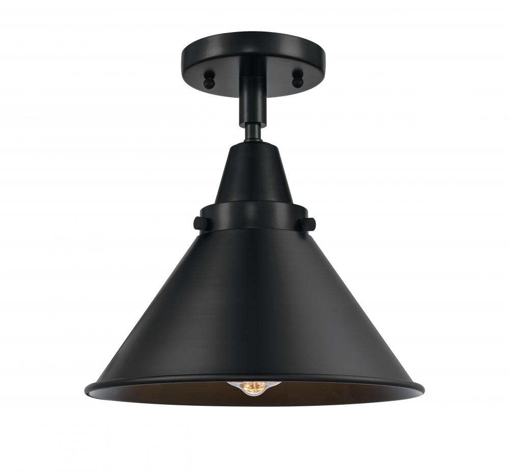 Briarcliff - 1 Light - 10 inch - Matte Black - Flush Mount