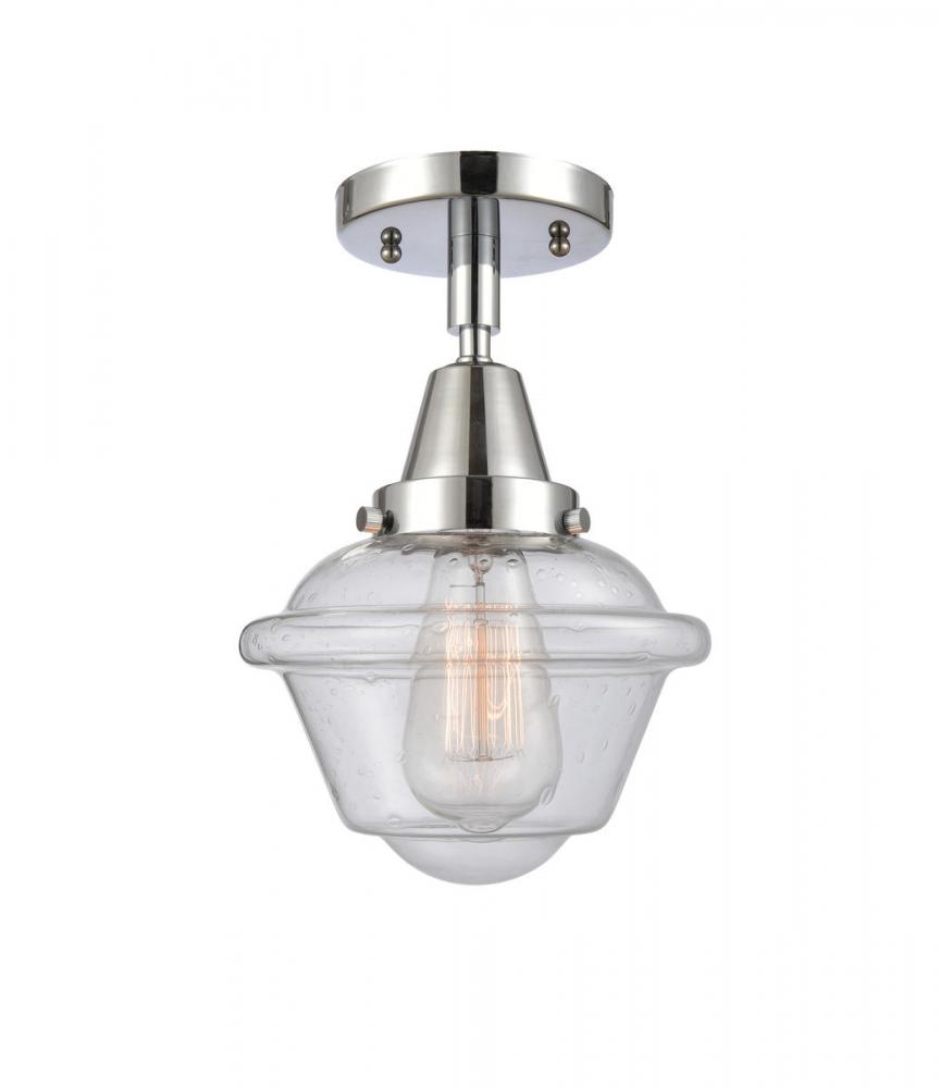 Oxford - 1 Light - 8 inch - Polished Chrome - Flush Mount