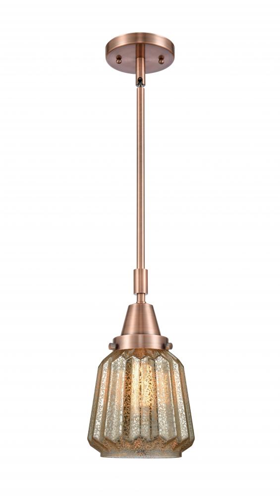 Chatham - 1 Light - 7 inch - Antique Copper - Mini Pendant