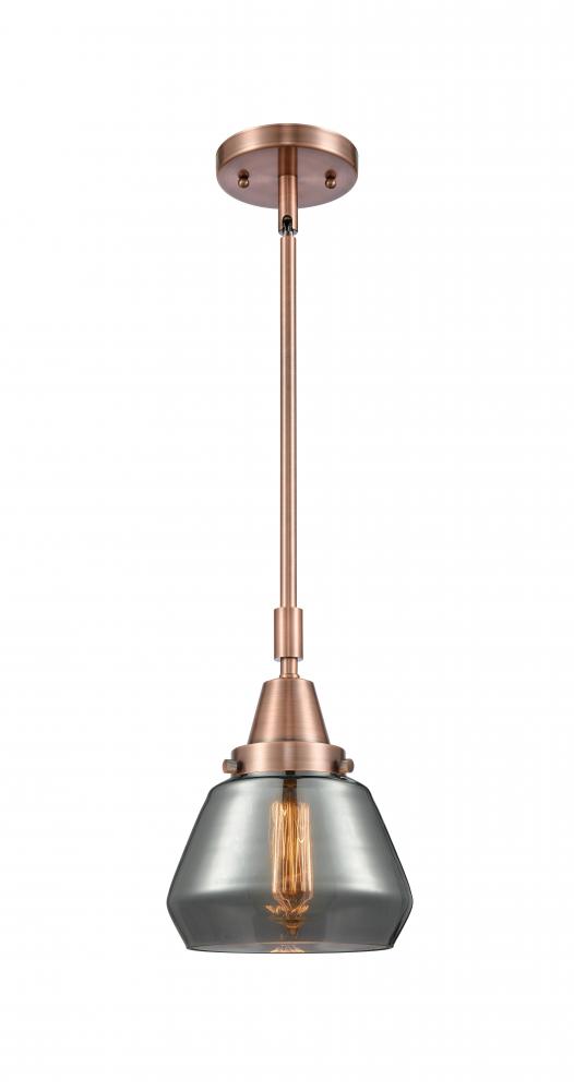 Fulton - 1 Light - 7 inch - Antique Copper - Mini Pendant