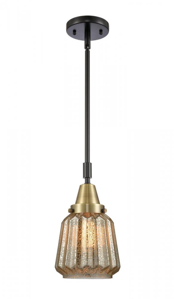 Chatham - 1 Light - 7 inch - Black Antique Brass - Mini Pendant