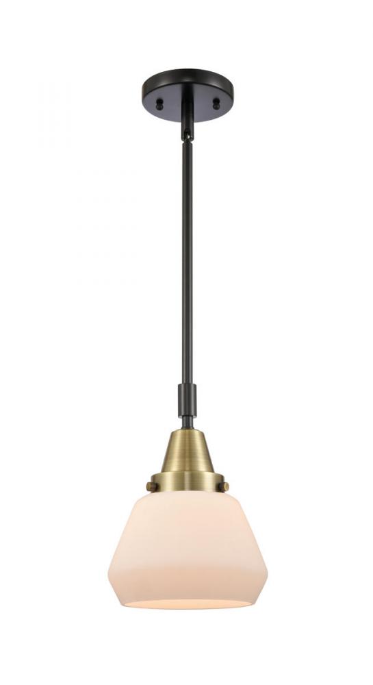 Fulton - 1 Light - 7 inch - Black Antique Brass - Mini Pendant