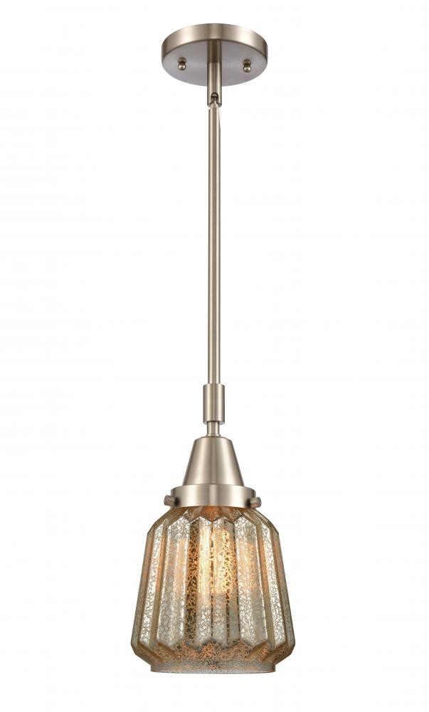 Chatham - 1 Light - 7 inch - Brushed Satin Nickel - Mini Pendant