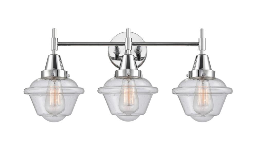 Oxford - 3 Light - 26 inch - Polished Chrome - Bath Vanity Light