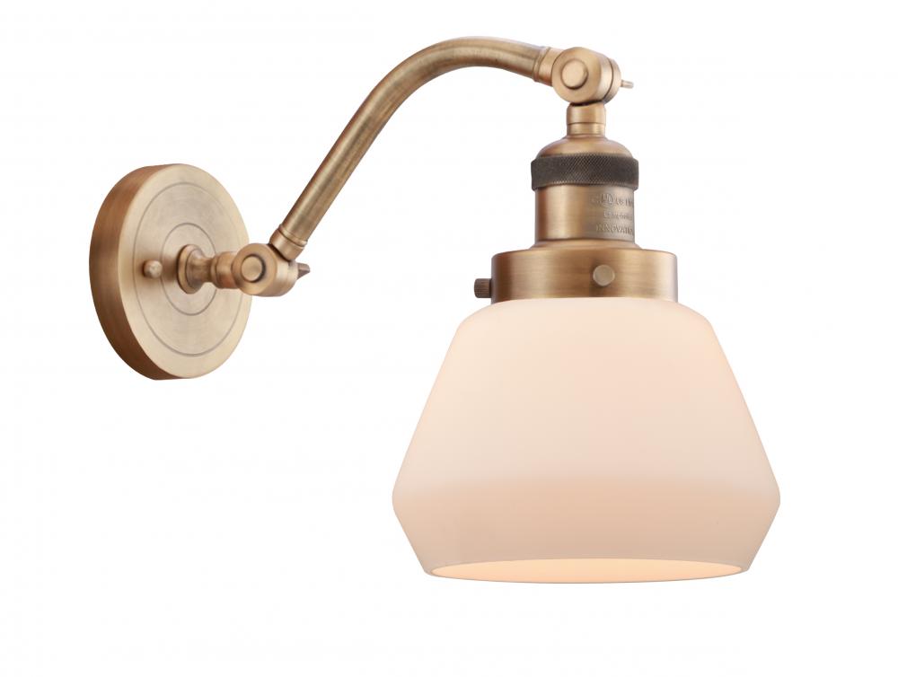 Fulton - 1 Light - 7 inch - Brushed Brass - Sconce