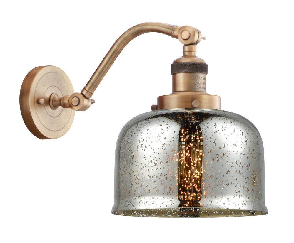 Bell - 1 Light - 8 inch - Brushed Brass - Sconce