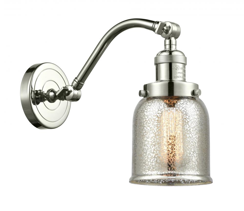 Bell - 1 Light - 5 inch - Polished Nickel - Sconce