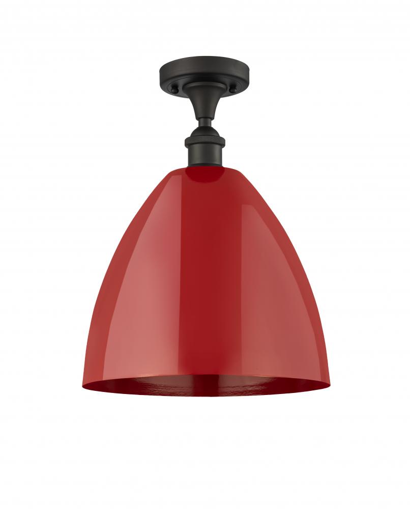 Plymouth - 1 Light - 12 inch - Oil Rubbed Bronze - Semi-Flush Mount