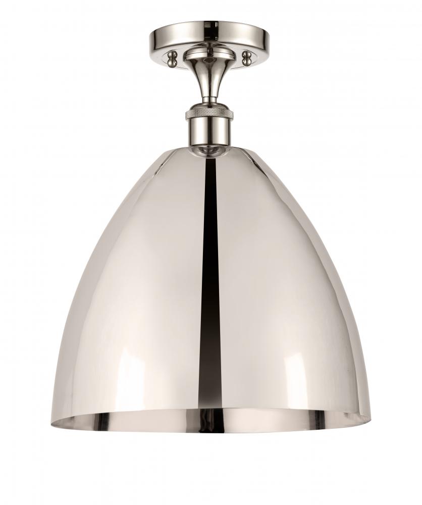 Bristol - 1 Light - 12 inch - Polished Nickel - Semi-Flush Mount