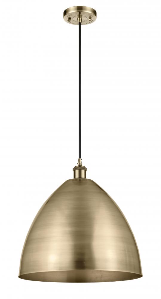 Bristol - 1 Light - 16 inch - Antique Brass - Cord hung - Mini Pendant