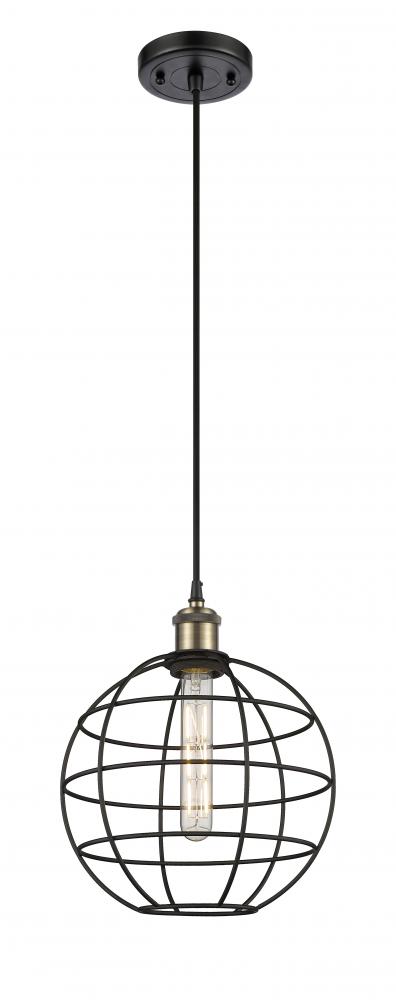 Lake Placid - 1 Light - 10 inch - Black Antique Brass - Mini Pendant