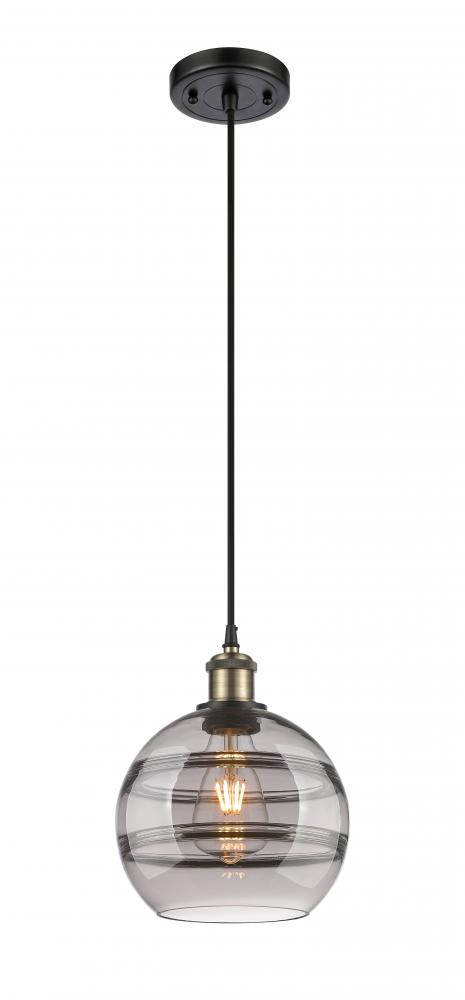 Rochester - 1 Light - 8 inch - Black Antique Brass - Cord hung - Mini Pendant