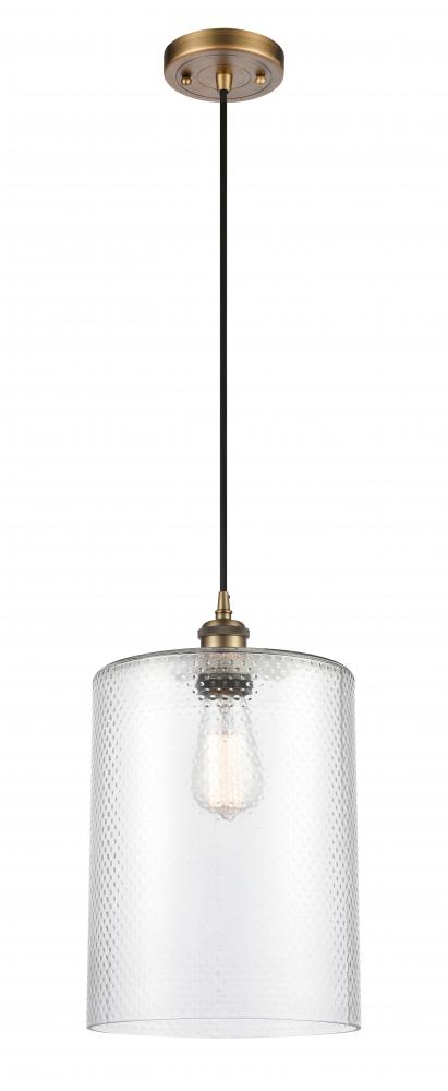 Cobbleskill - 1 Light - 9 inch - Brushed Brass - Cord hung - Mini Pendant