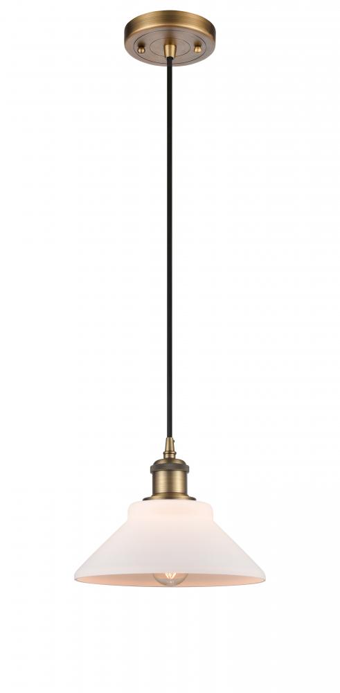 Orwell - 1 Light - 8 inch - Brushed Brass - Cord hung - Mini Pendant