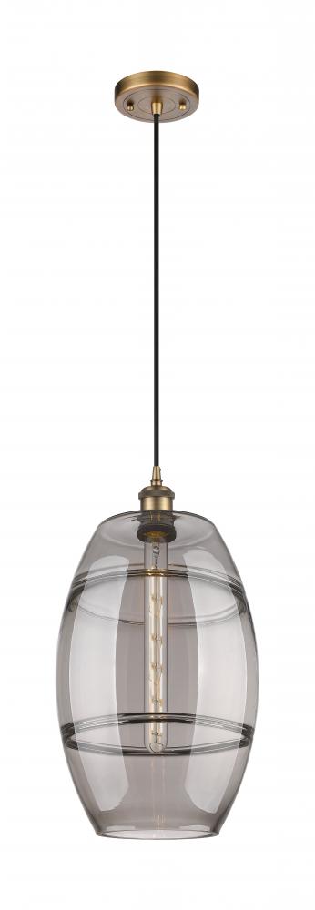 Vaz - 1 Light - 10 inch - Brushed Brass - Cord hung - Mini Pendant