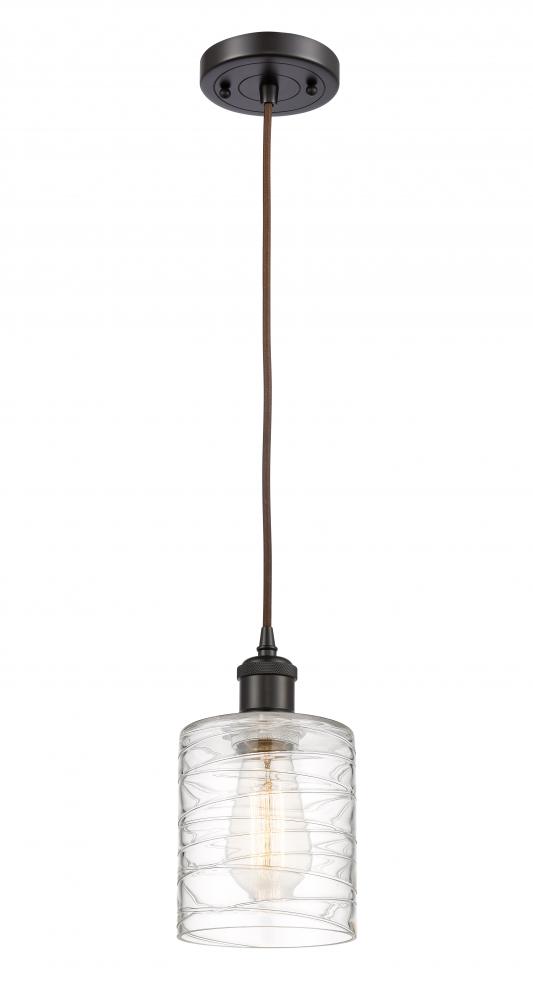 Cobbleskill - 1 Light - 5 inch - Oil Rubbed Bronze - Cord hung - Mini Pendant