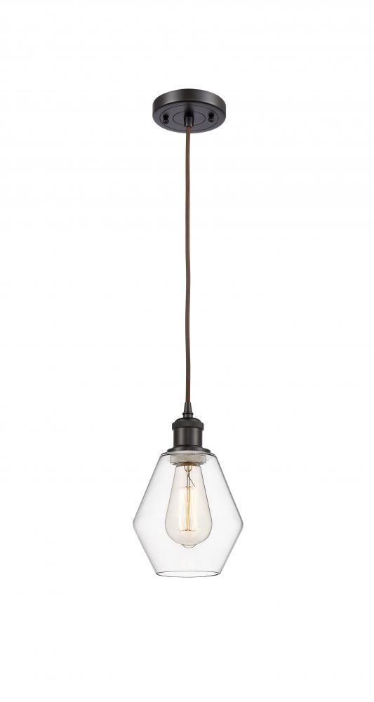 Cindyrella - 1 Light - 6 inch - Oil Rubbed Bronze - Cord hung - Mini Pendant