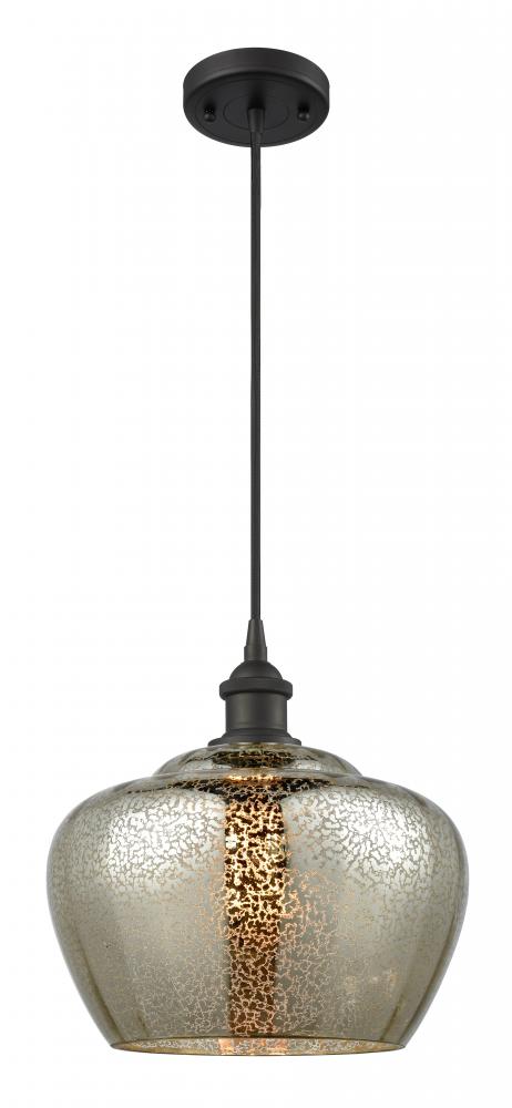 Fenton - 1 Light - 11 inch - Oil Rubbed Bronze - Cord hung - Mini Pendant