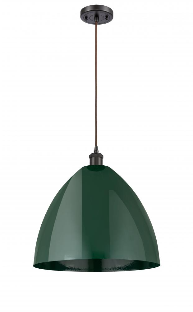 Plymouth - 1 Light - 16 inch - Oil Rubbed Bronze - Cord hung - Mini Pendant