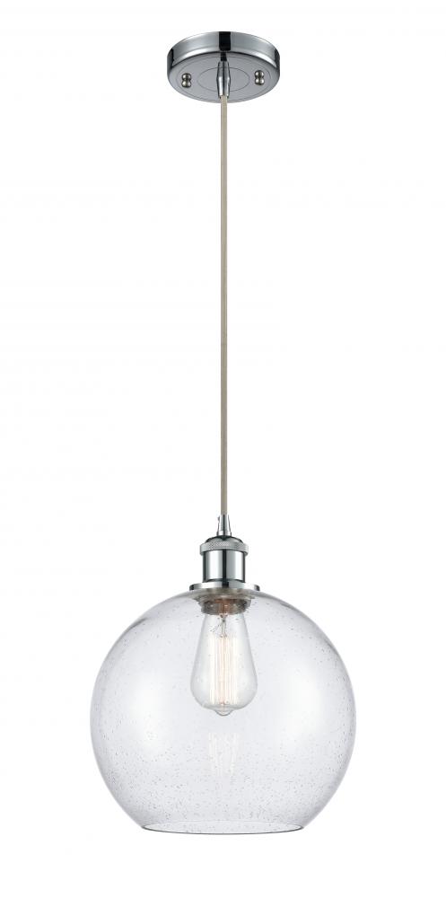 Athens - 1 Light - 10 inch - Polished Chrome - Cord hung - Mini Pendant