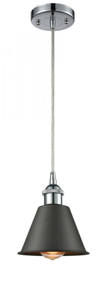 Smithfield - 1 Light - 7 inch - Polished Chrome - Cord hung - Mini Pendant