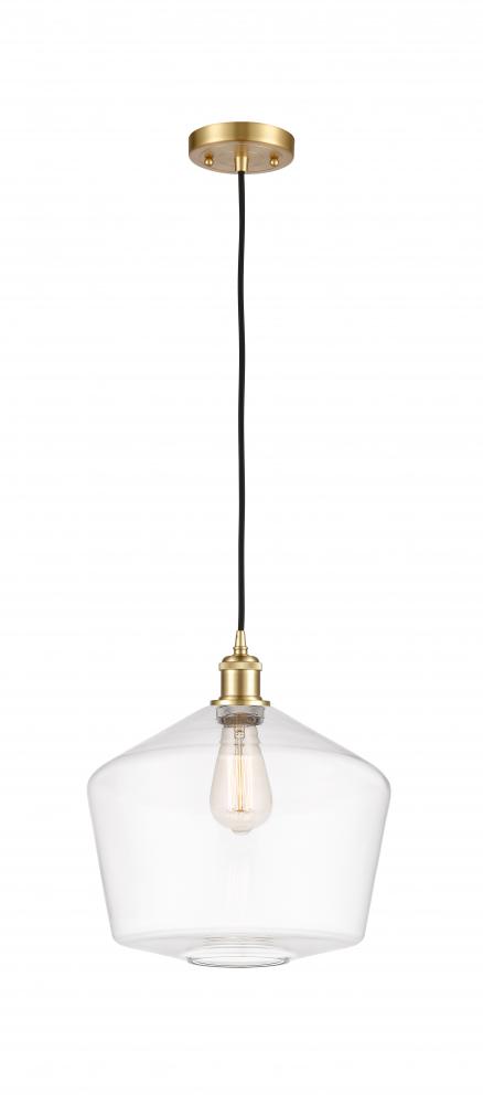 Cindyrella - 1 Light - 12 inch - Satin Gold - Cord hung - Mini Pendant