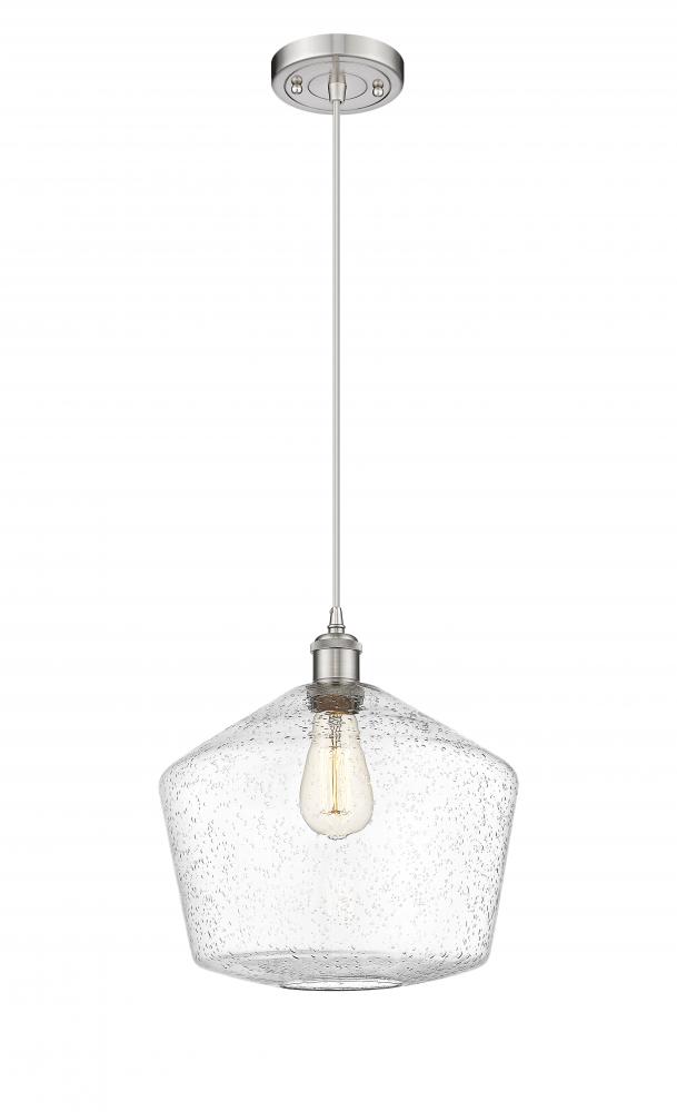 Cindyrella - 1 Light - 12 inch - Brushed Satin Nickel - Cord hung - Mini Pendant