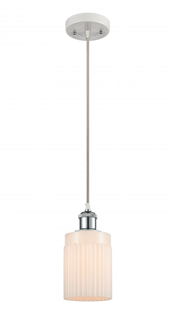 Hadley - 1 Light - 5 inch - White Polished Chrome - Cord hung - Mini Pendant