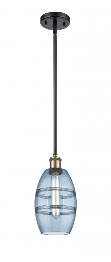 Vaz - 1 Light - 6 inch - Black Antique Brass - Mini Pendant