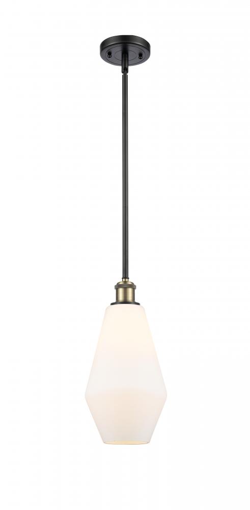 Cindyrella - 1 Light - 7 inch - Black Antique Brass - Mini Pendant