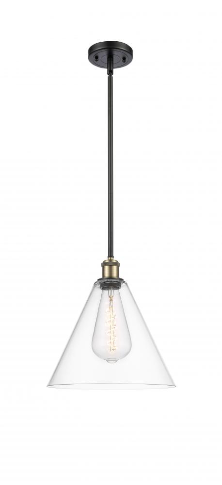 Berkshire - 1 Light - 12 inch - Black Antique Brass - Mini Pendant