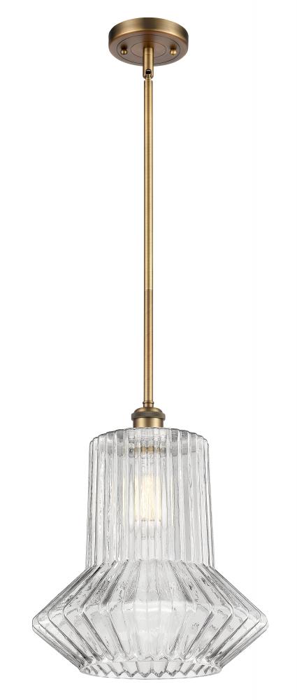 Springwater - 1 Light - 12 inch - Brushed Brass - Mini Pendant