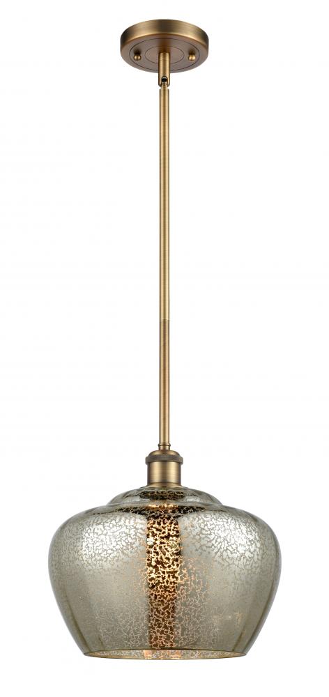 Fenton - 1 Light - 11 inch - Brushed Brass - Mini Pendant