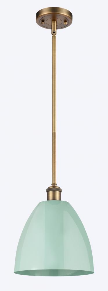 Plymouth - 1 Light - 9 inch - Brushed Brass - Pendant