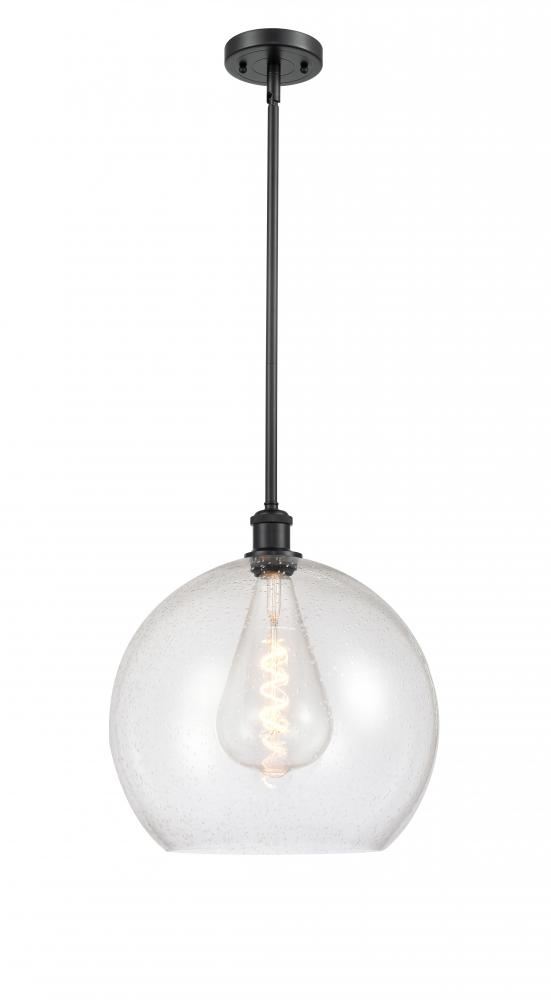 Athens - 1 Light - 14 inch - Matte Black - Pendant