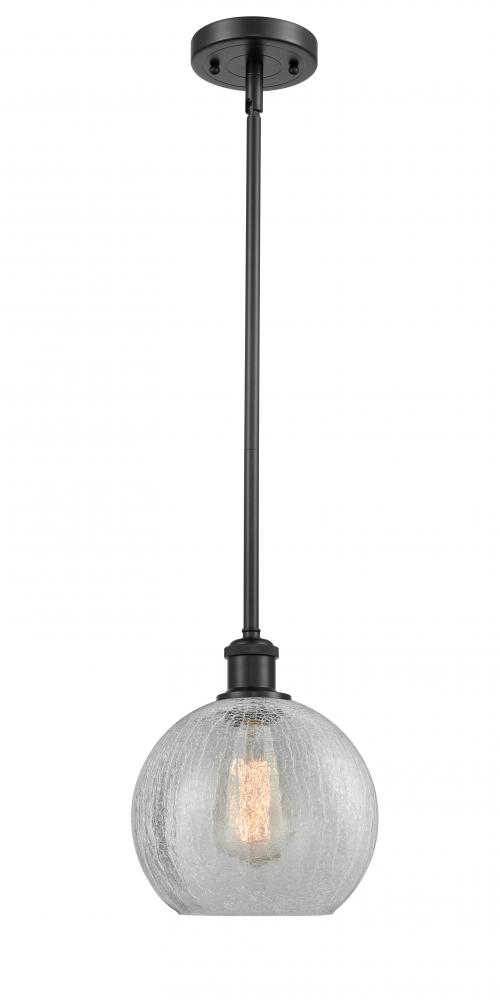 Athens - 1 Light - 8 inch - Matte Black - Mini Pendant