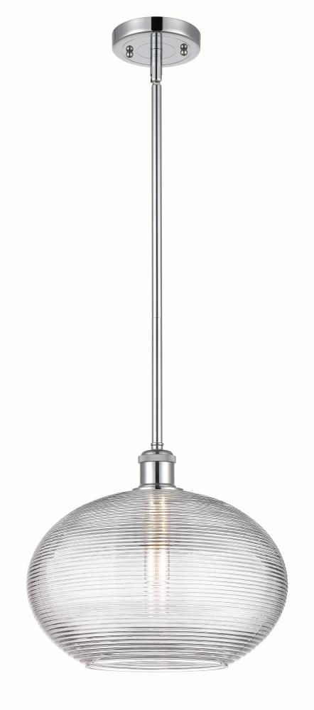 Ithaca - 1 Light - 12 inch - Polished Chrome - Mini Pendant