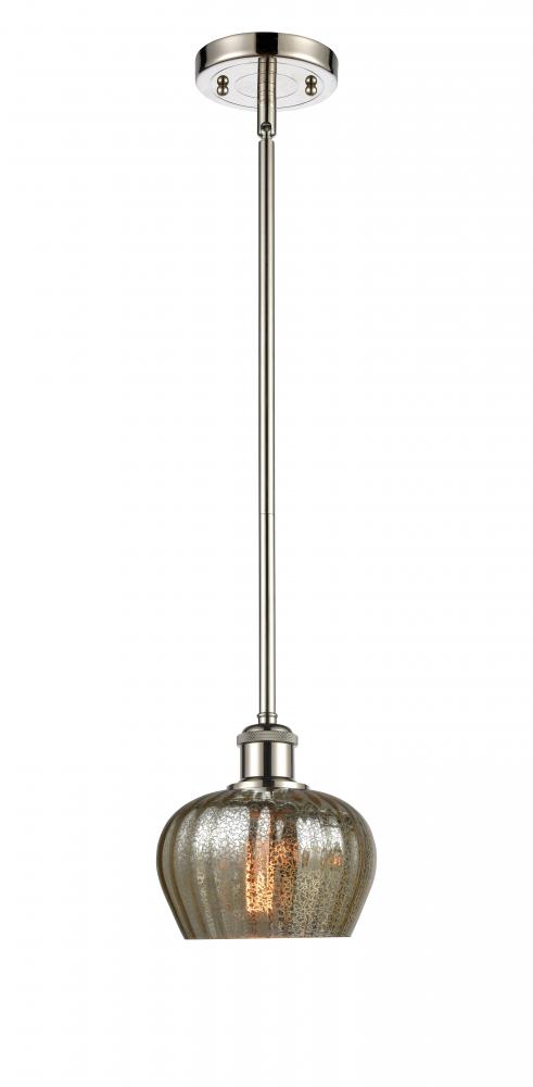 Fenton - 1 Light - 7 inch - Polished Nickel - Mini Pendant