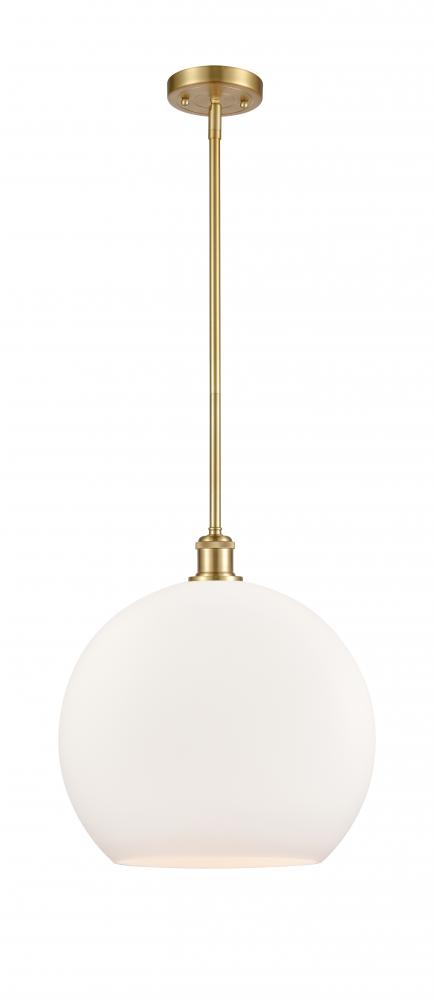 Athens - 1 Light - 14 inch - Satin Gold - Pendant