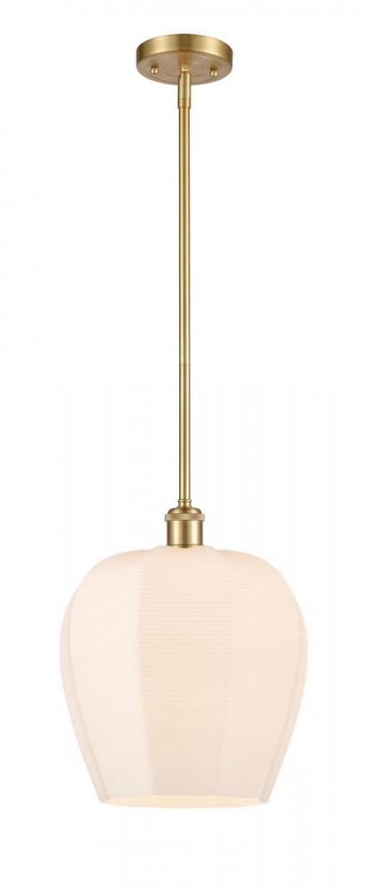 Norfolk - 1 Light - 12 inch - Satin Gold - Mini Pendant