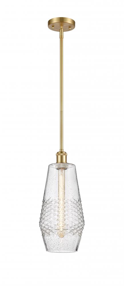 Windham - 1 Light - 7 inch - Satin Gold - Mini Pendant