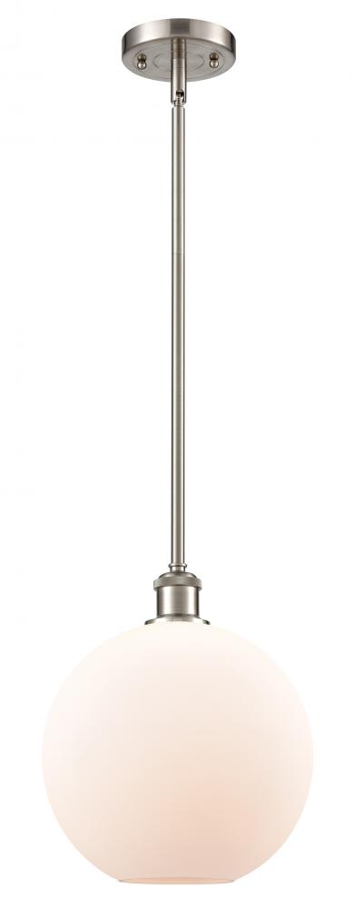 Athens - 1 Light - 10 inch - Brushed Satin Nickel - Mini Pendant