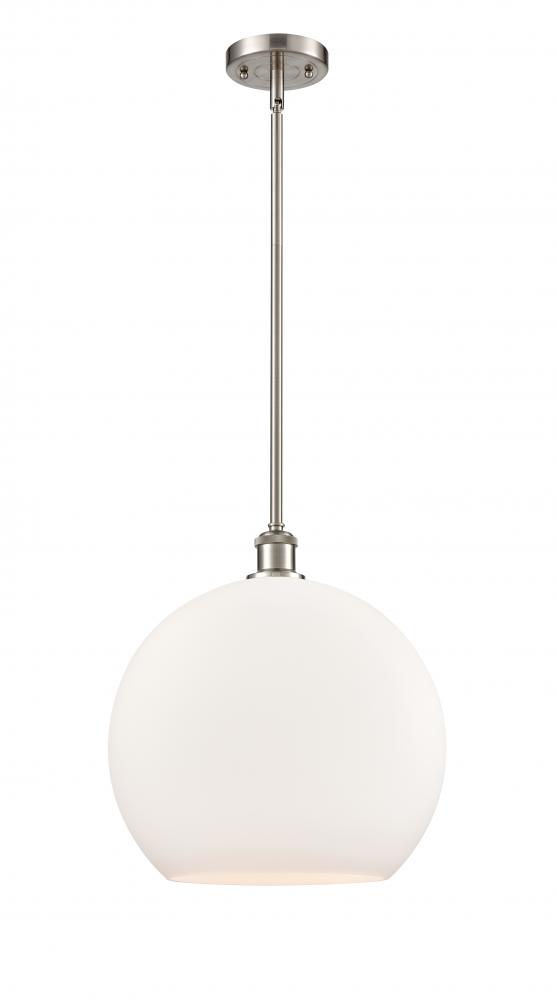 Athens - 1 Light - 14 inch - Brushed Satin Nickel - Pendant