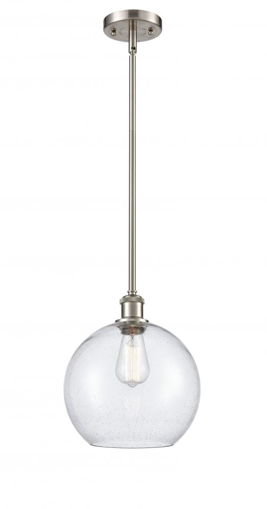 Athens - 1 Light - 10 inch - Brushed Satin Nickel - Mini Pendant