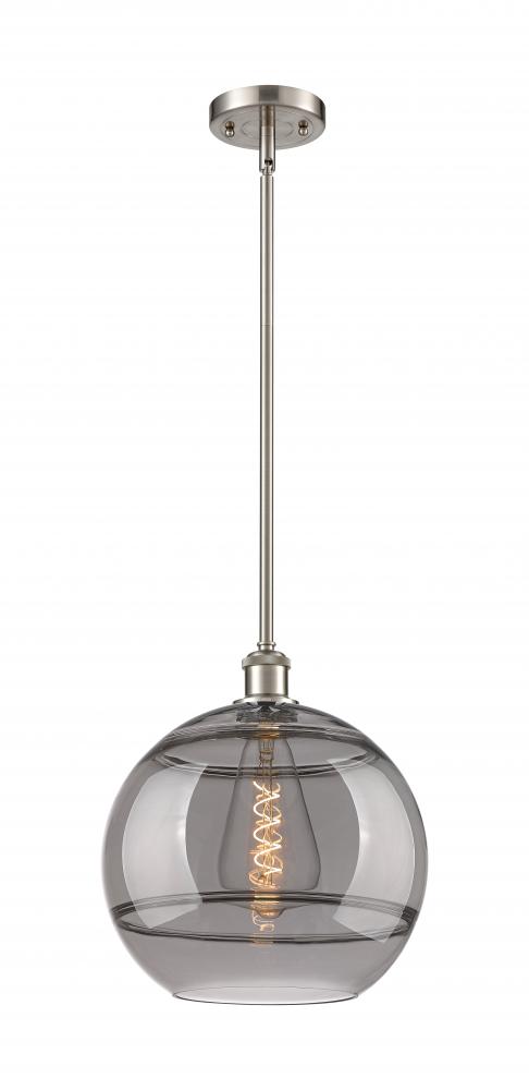 Rochester - 1 Light - 12 inch - Brushed Satin Nickel - Mini Pendant