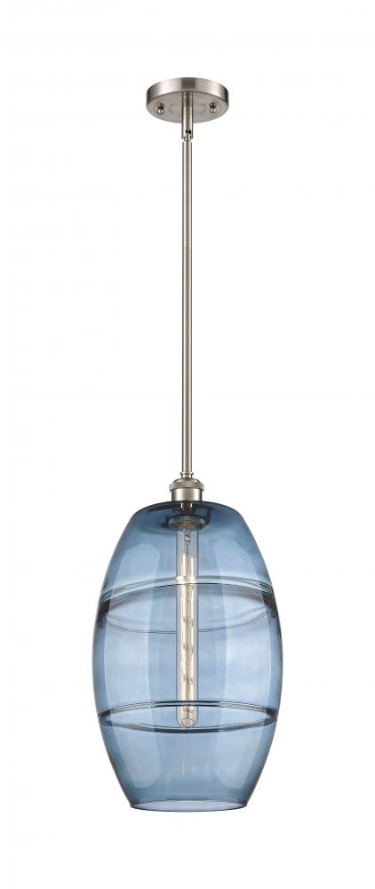 Vaz - 1 Light - 10 inch - Brushed Satin Nickel - Mini Pendant