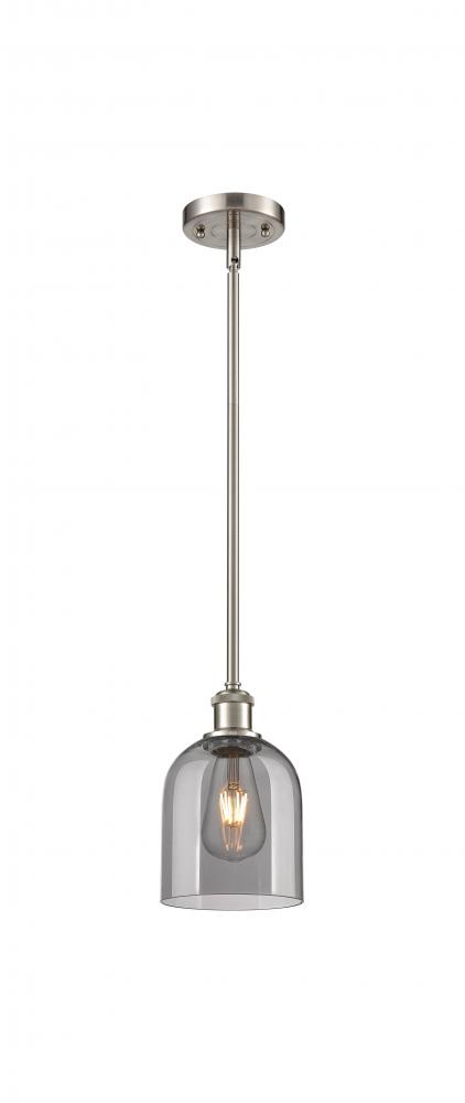 Bella - 1 Light - 6 inch - Brushed Satin Nickel - Mini Pendant