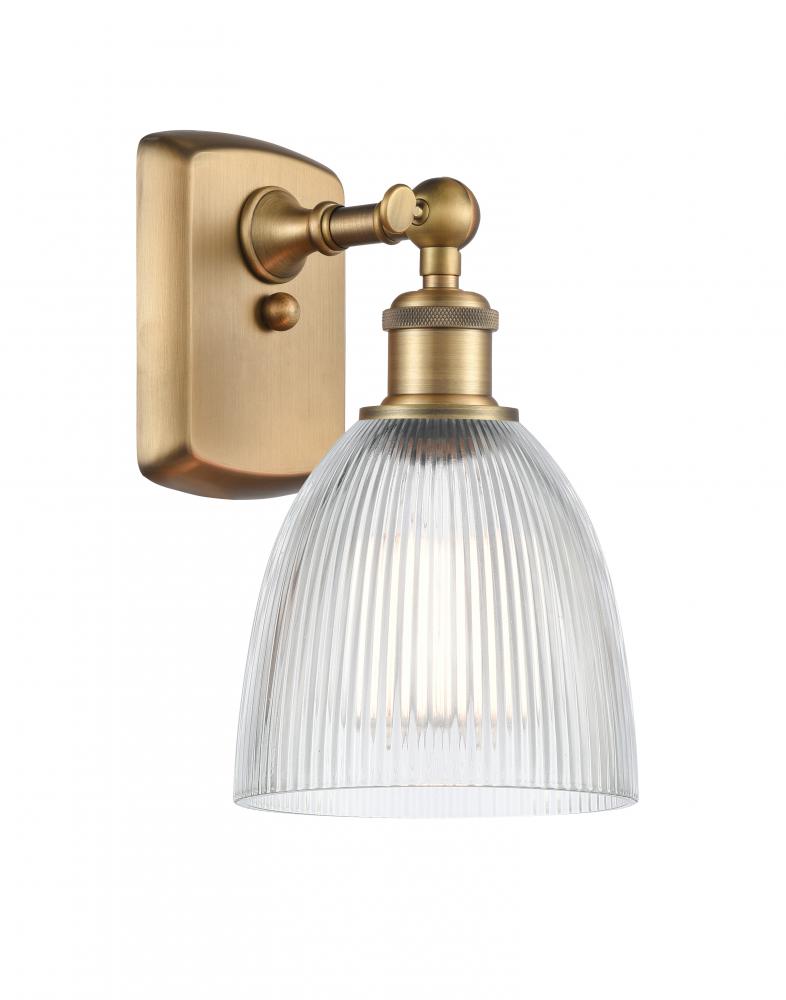 Castile - 1 Light - 6 inch - Brushed Brass - Sconce