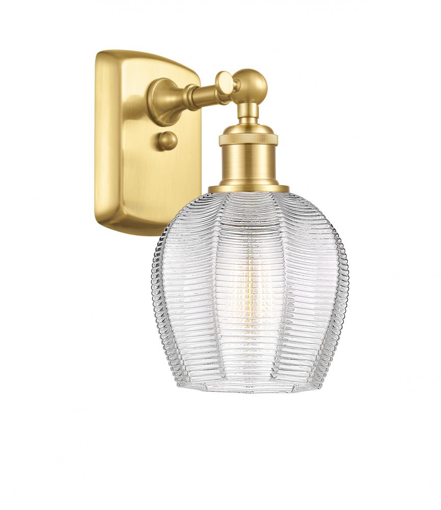 Norfolk - 1 Light - 6 inch - Satin Gold - Sconce