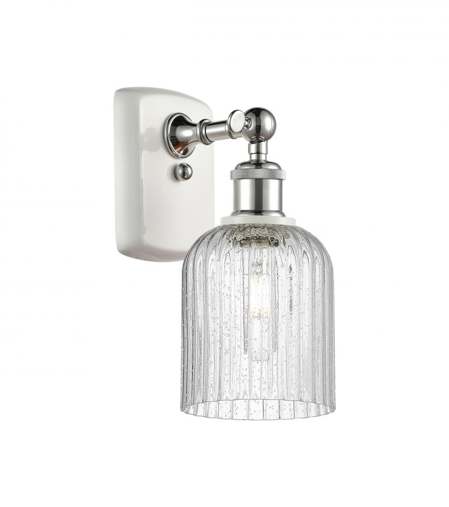 Bridal Veil - 1 Light - 5 inch - White Polished Chrome - Sconce